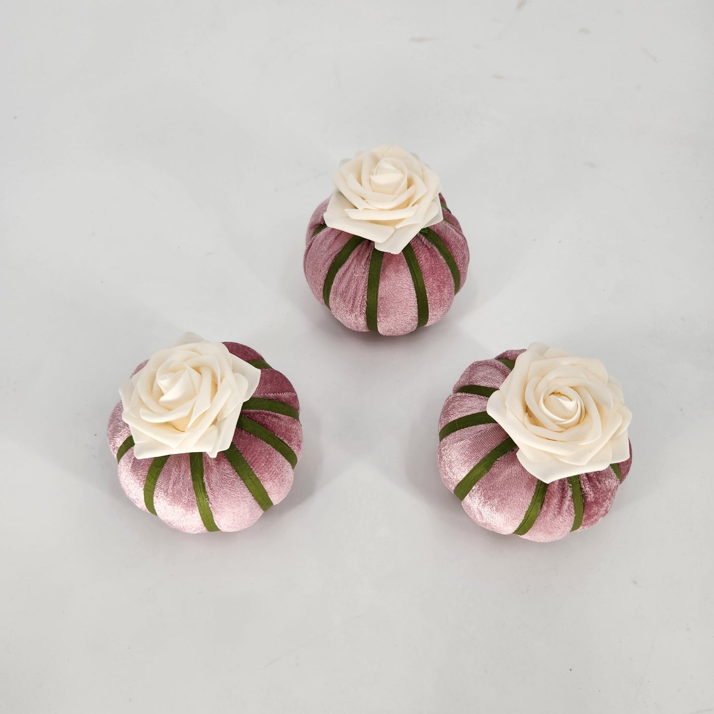 Blooming Velvet Pumpkin Set