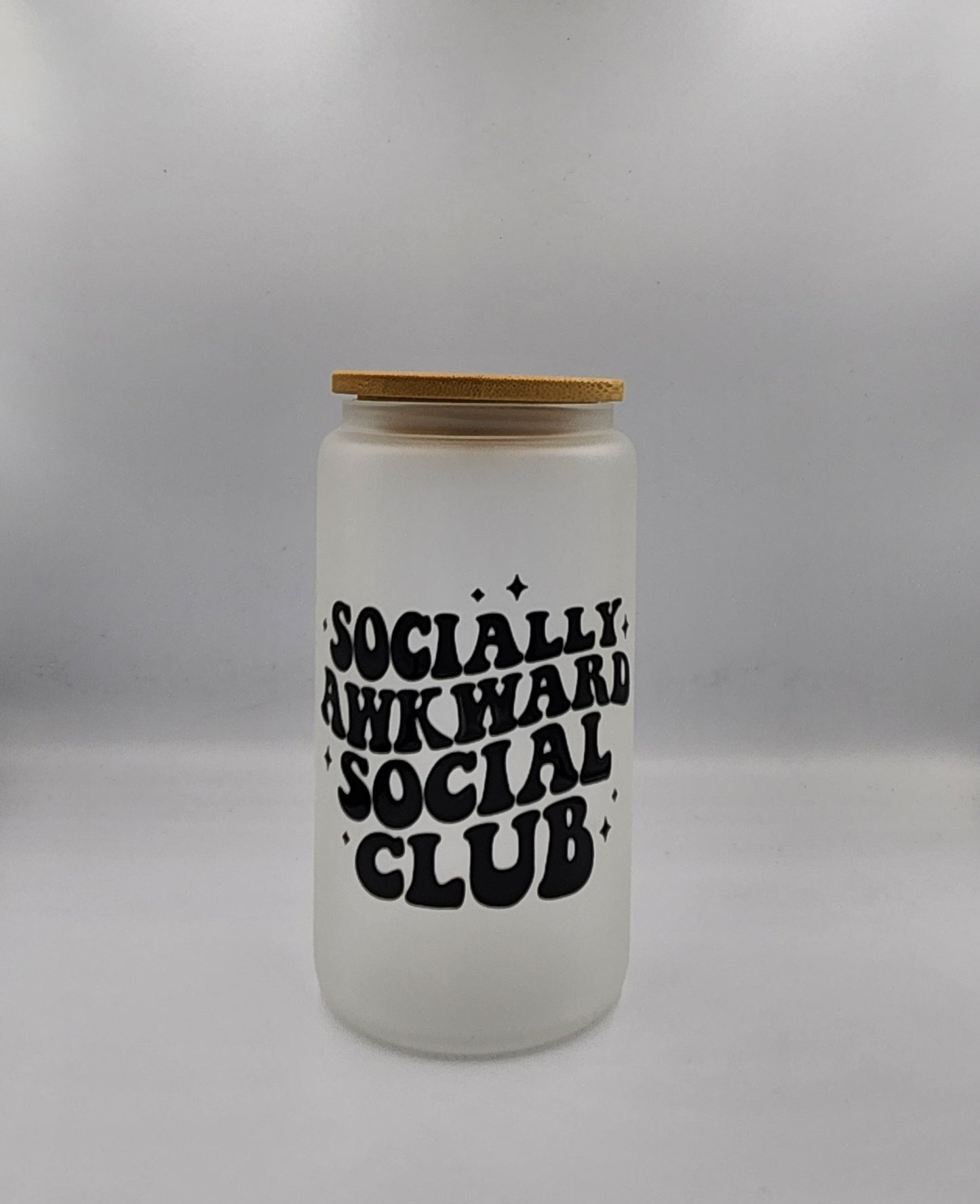 Fall Themed 16oz Glass Jar Tumbler