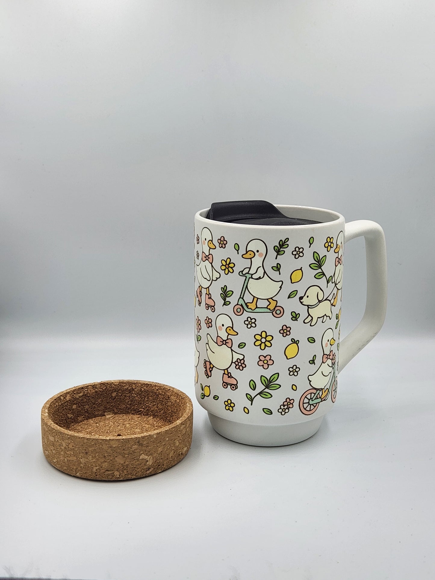 Ducks, Puppies, & Lemons Ceramic Mugs