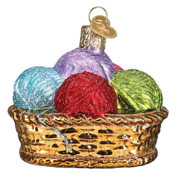Basket Of Yarn Ornament