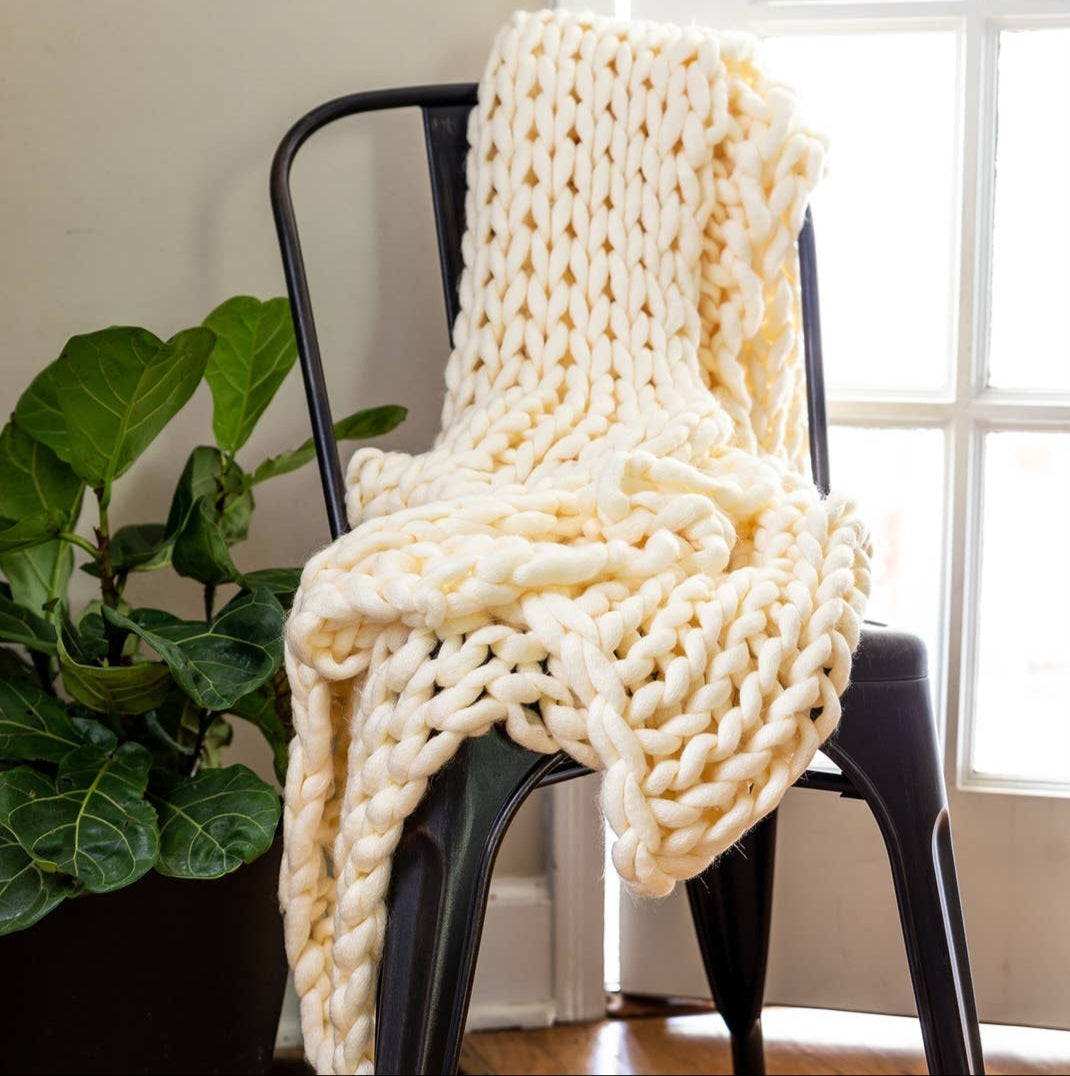 Chunky Knit Throw