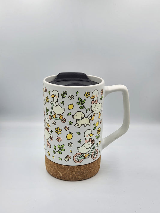 Ducks, Puppies, & Lemons Ceramic Mugs