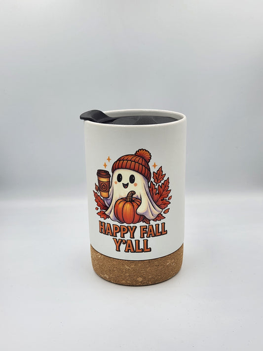 Happy Fall Y'all Ghost Coffee Mug