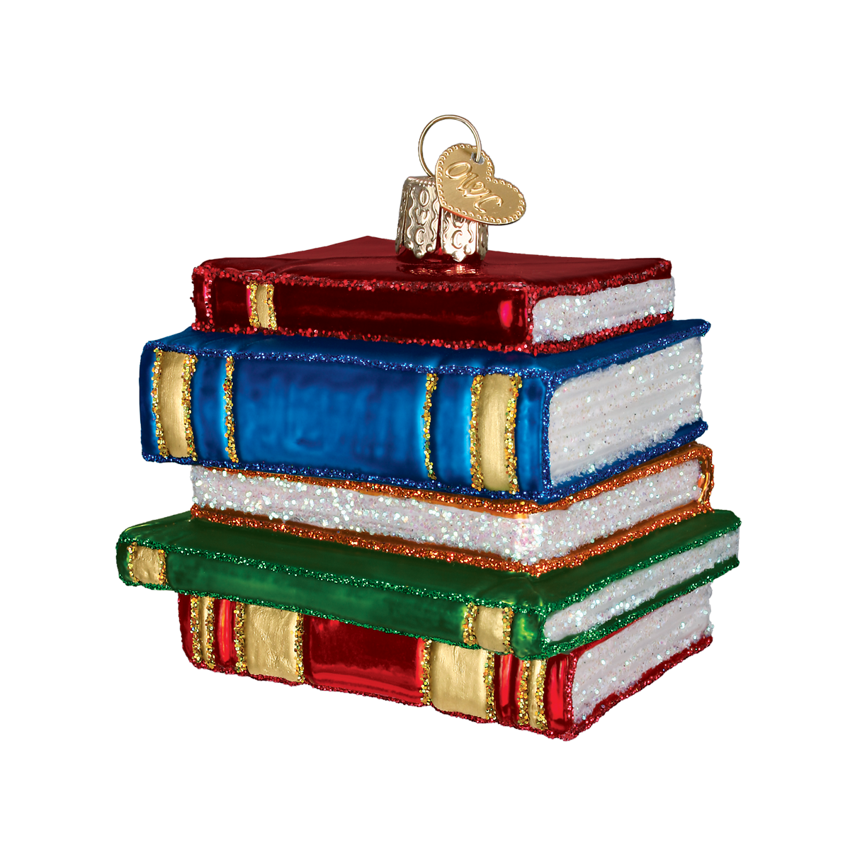Stack Of Books Ornament